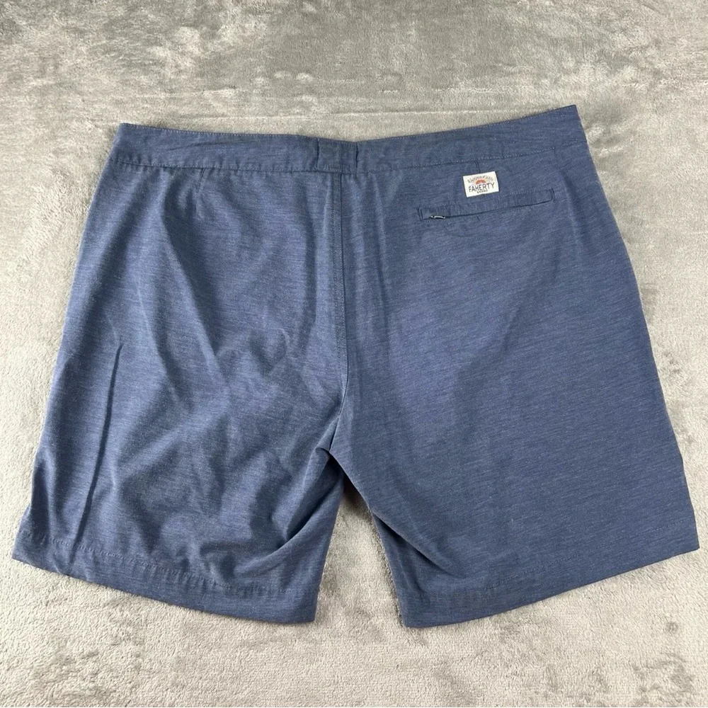Faherty All Day Shorts Men’s Size 40 Navy Blue 9 Inch Inseam Water Repellent
